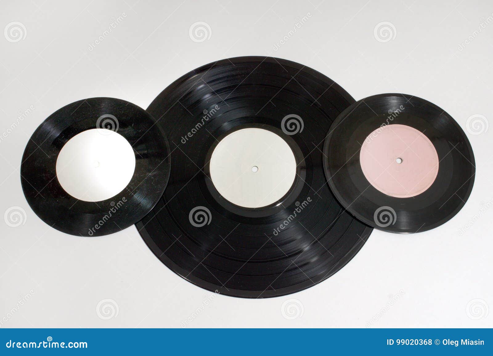 Vinyl Records of Different Sizes Stock Photo Image of entertainment