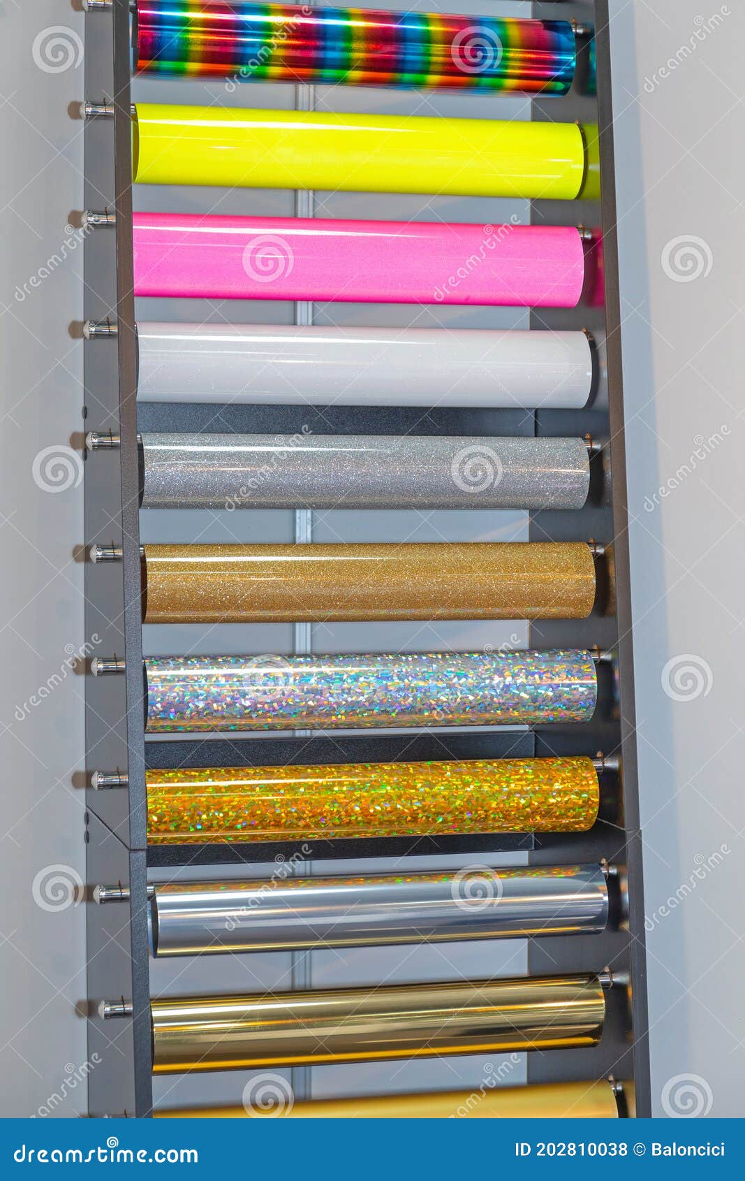 Vinyl Rolls Shelf stock photo. Image of vivid, colour 202810038