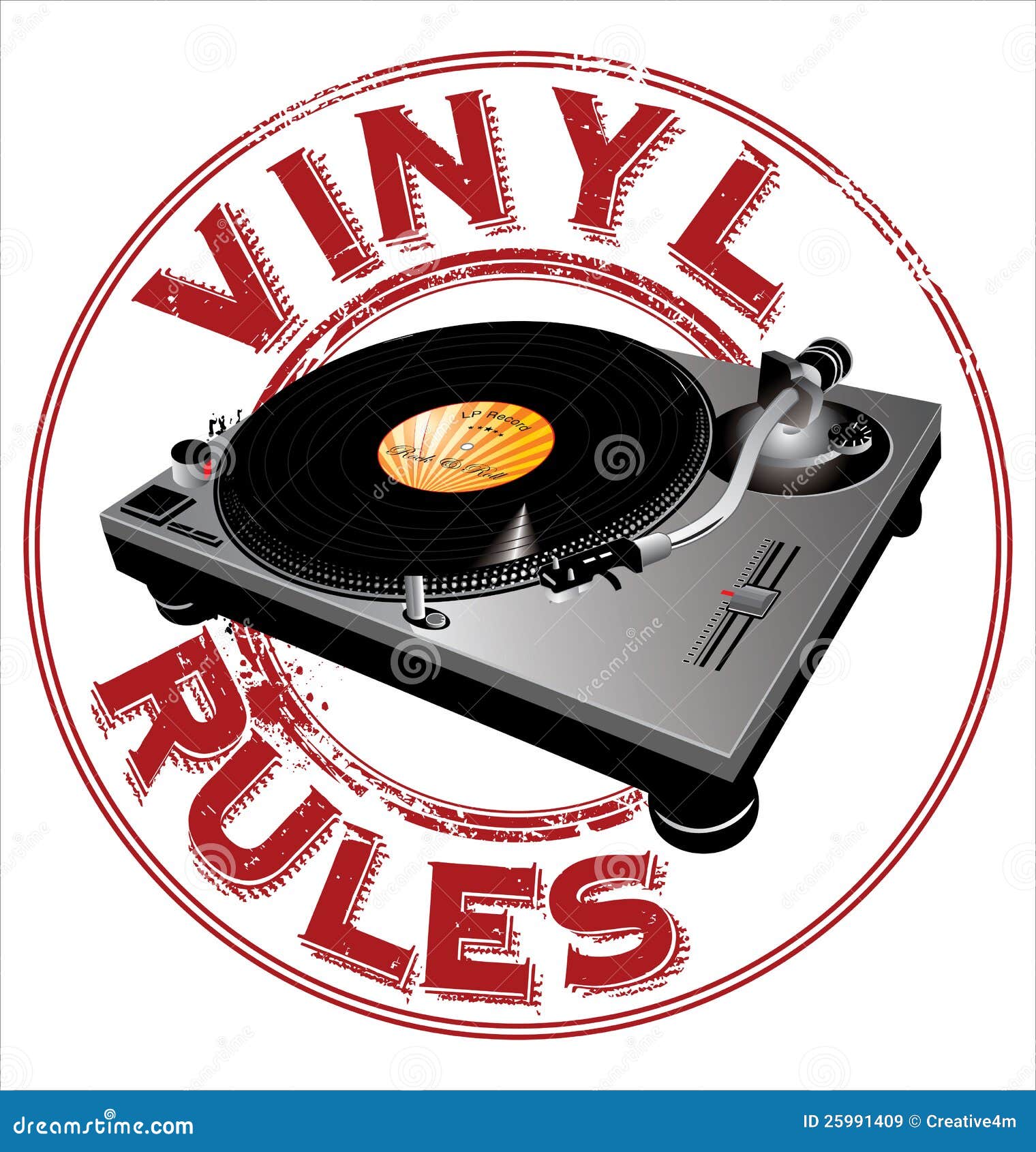 Vinyl Rules Background Royalty Free Stock Images Image 25991409