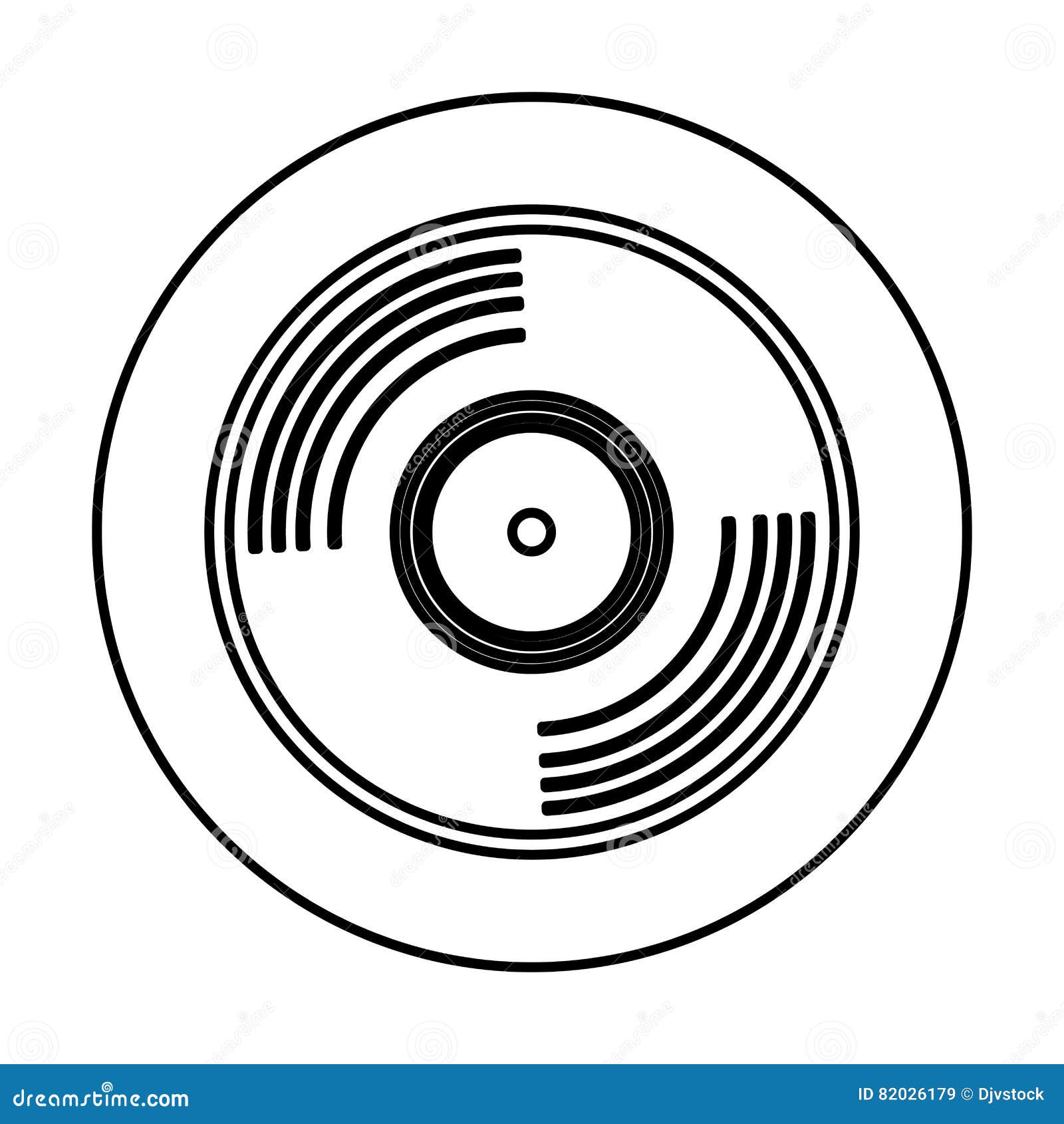 Vinyl vintage record stock vector. Illustration of retro - 82026179