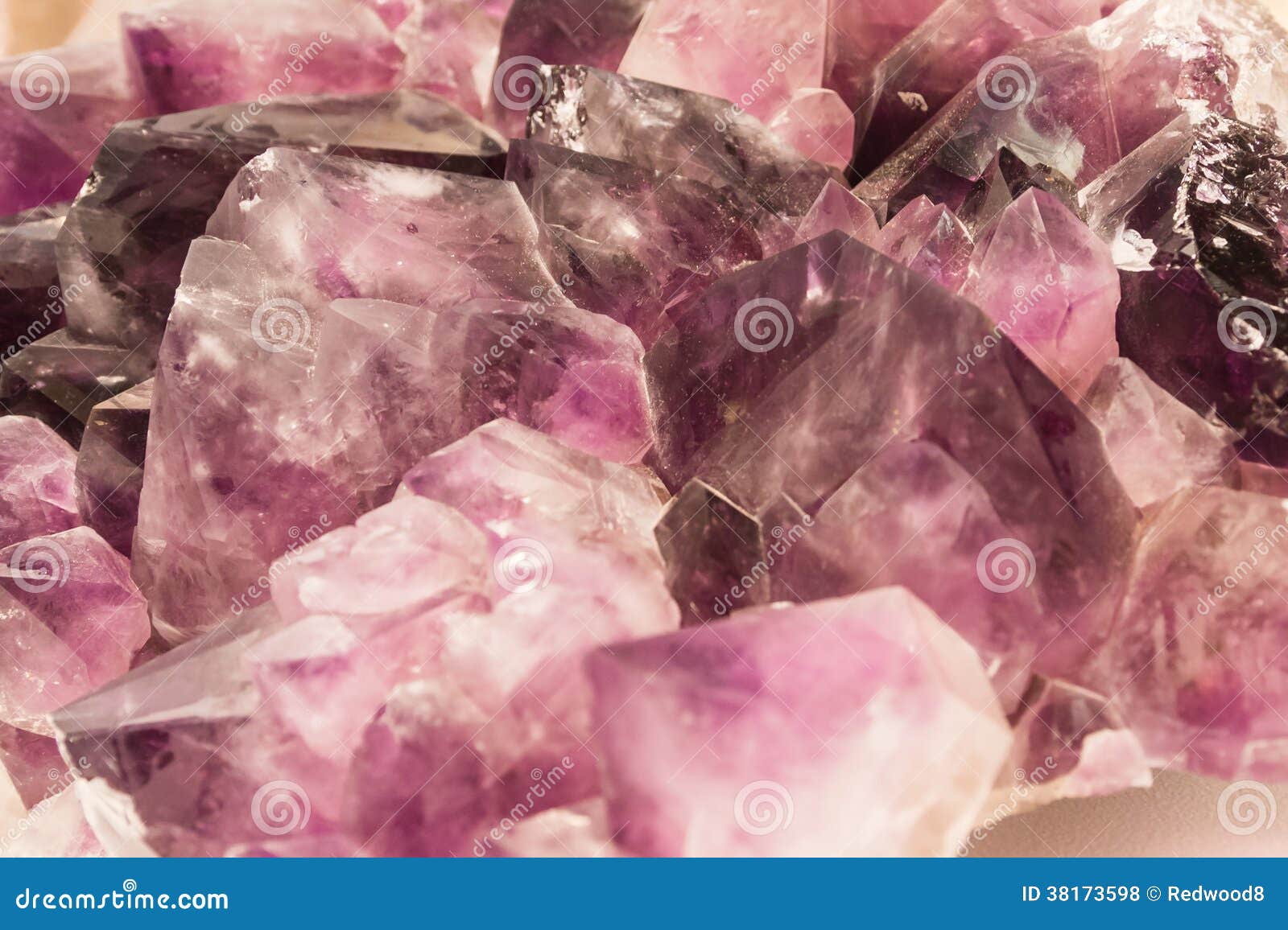 violet amethyst crystals