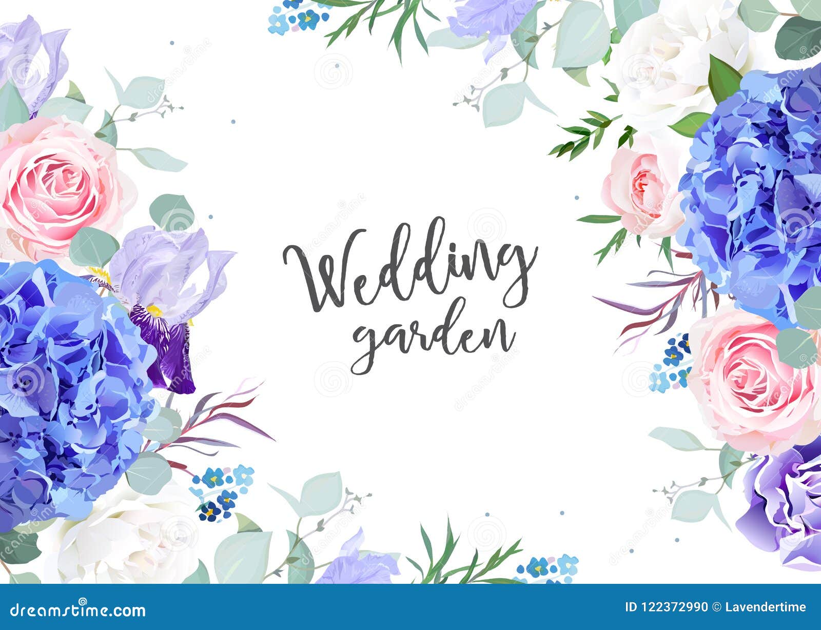 Violet Botanical Vector Design Banner Stock Vector - Illustration of ...