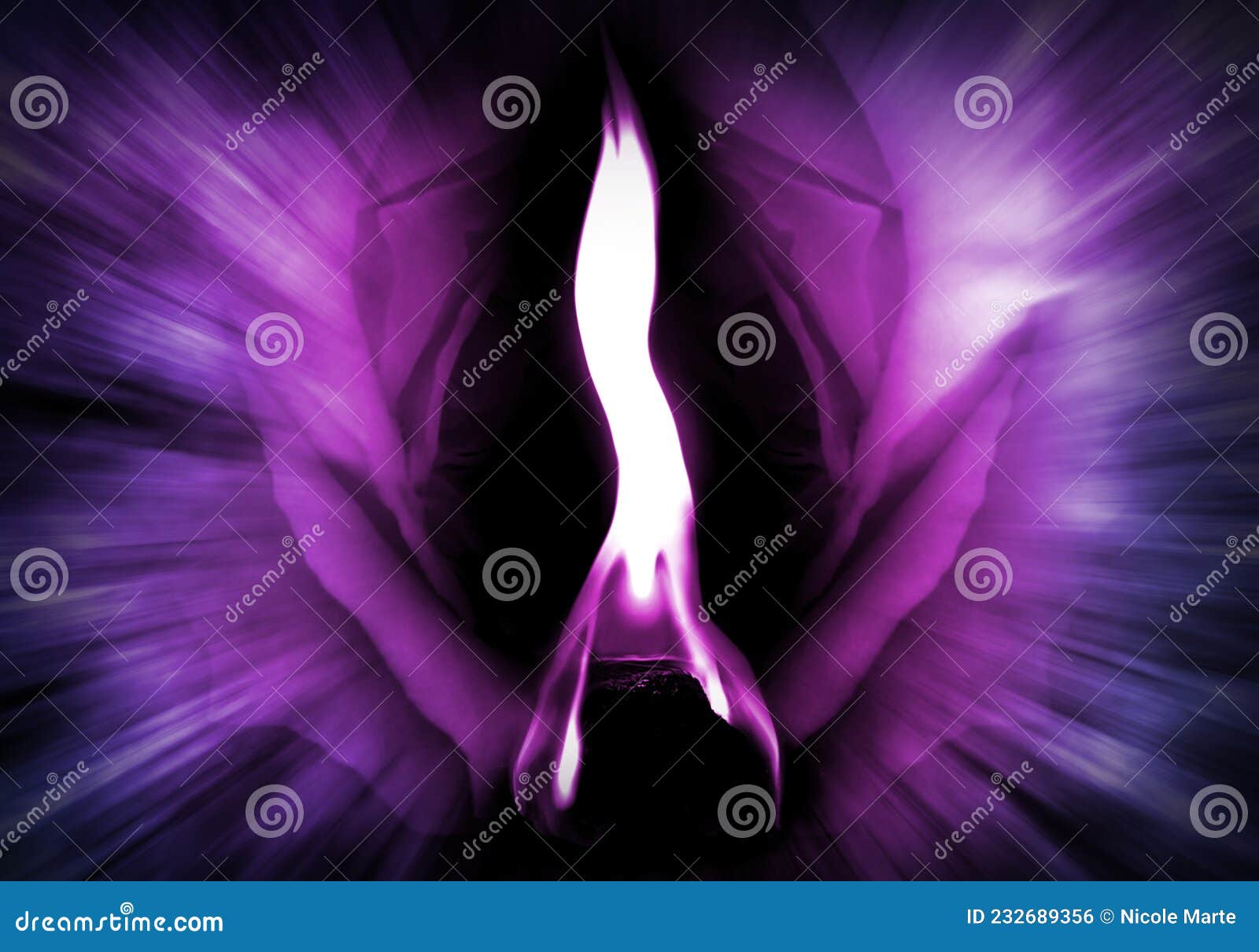 the violet flame of saint germain - divine energy - transformation
