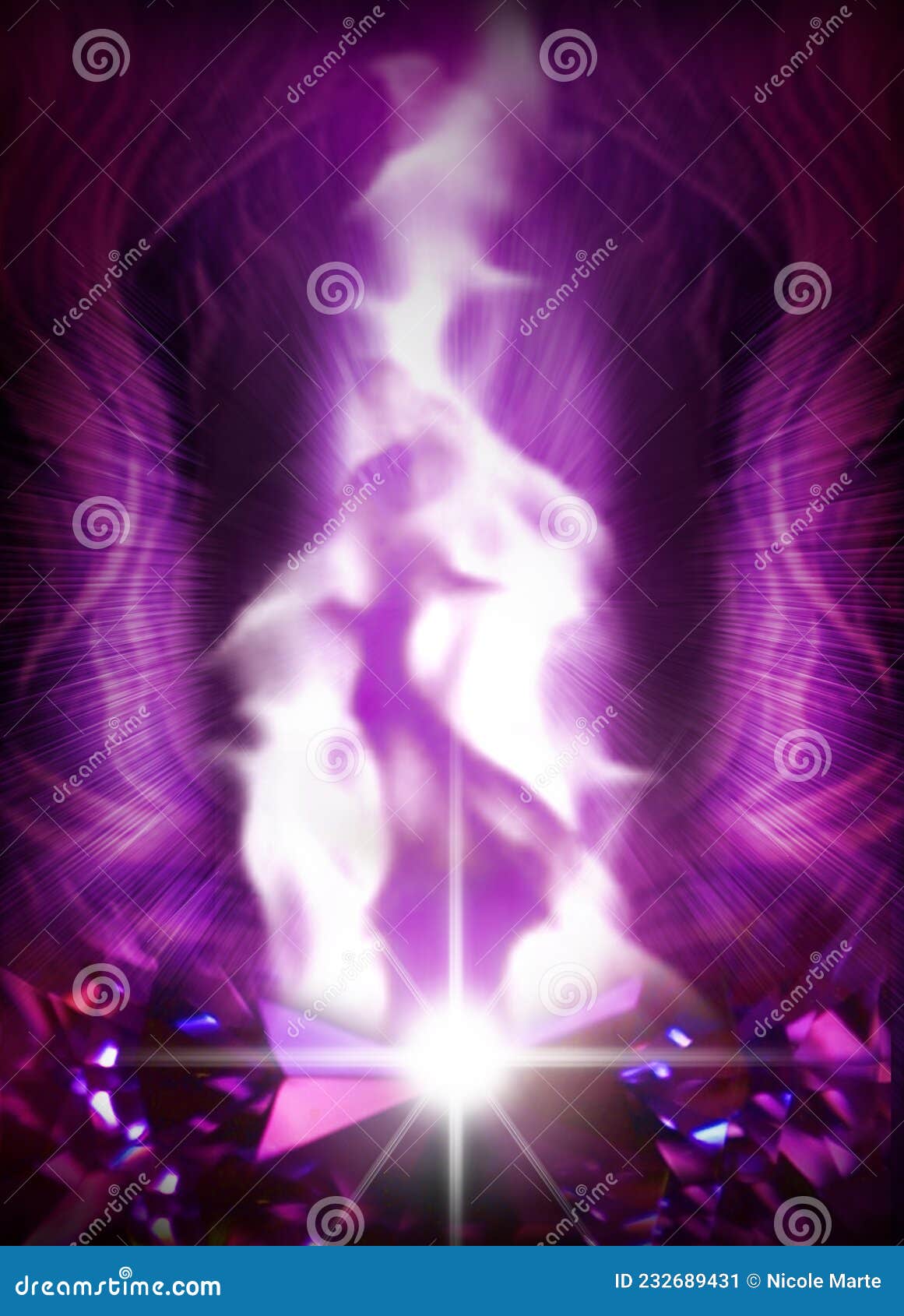 the violet flame of saint germain - divine energy - transformation