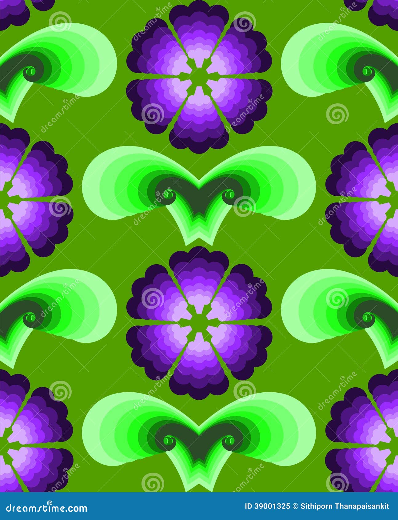 Violet flower pattern stock vector. Illustration of purple - 39001325