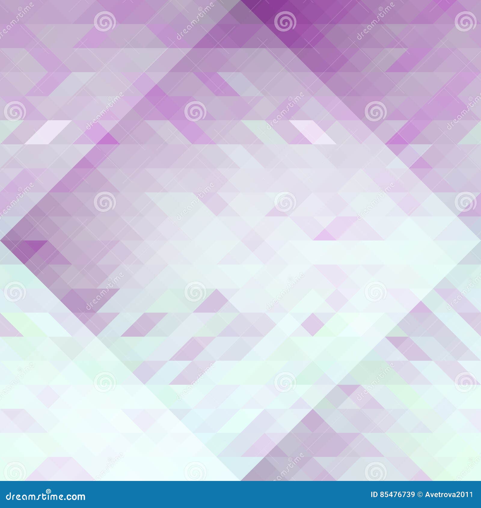 violet and light blue triangles abstraction geometric seamless pattern. 