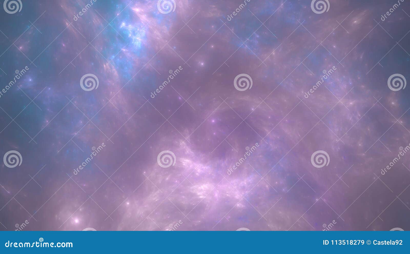 violet nebula night sky