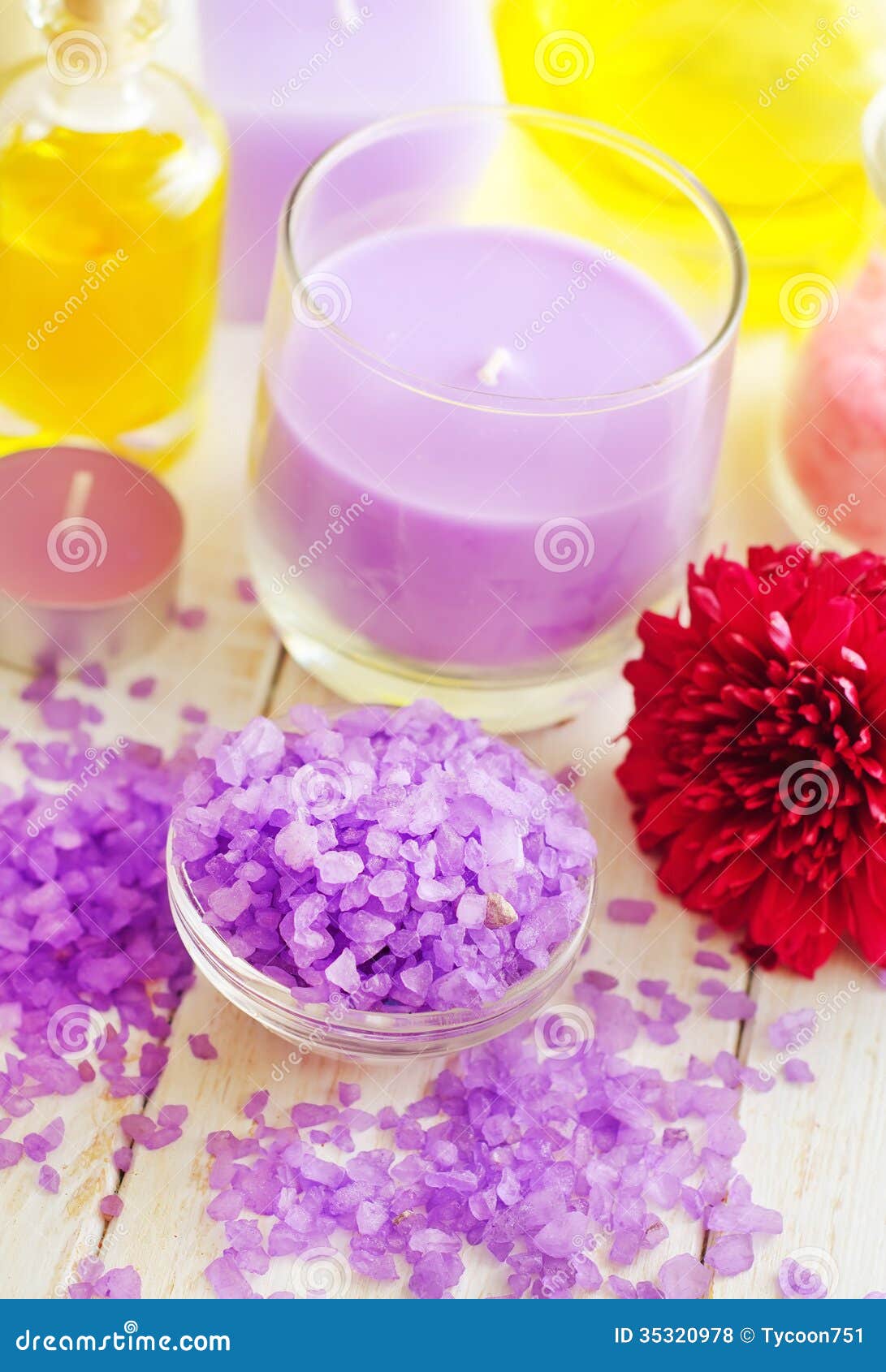 Violet sea salt stock photo. Image of medicine, meditation 35320978