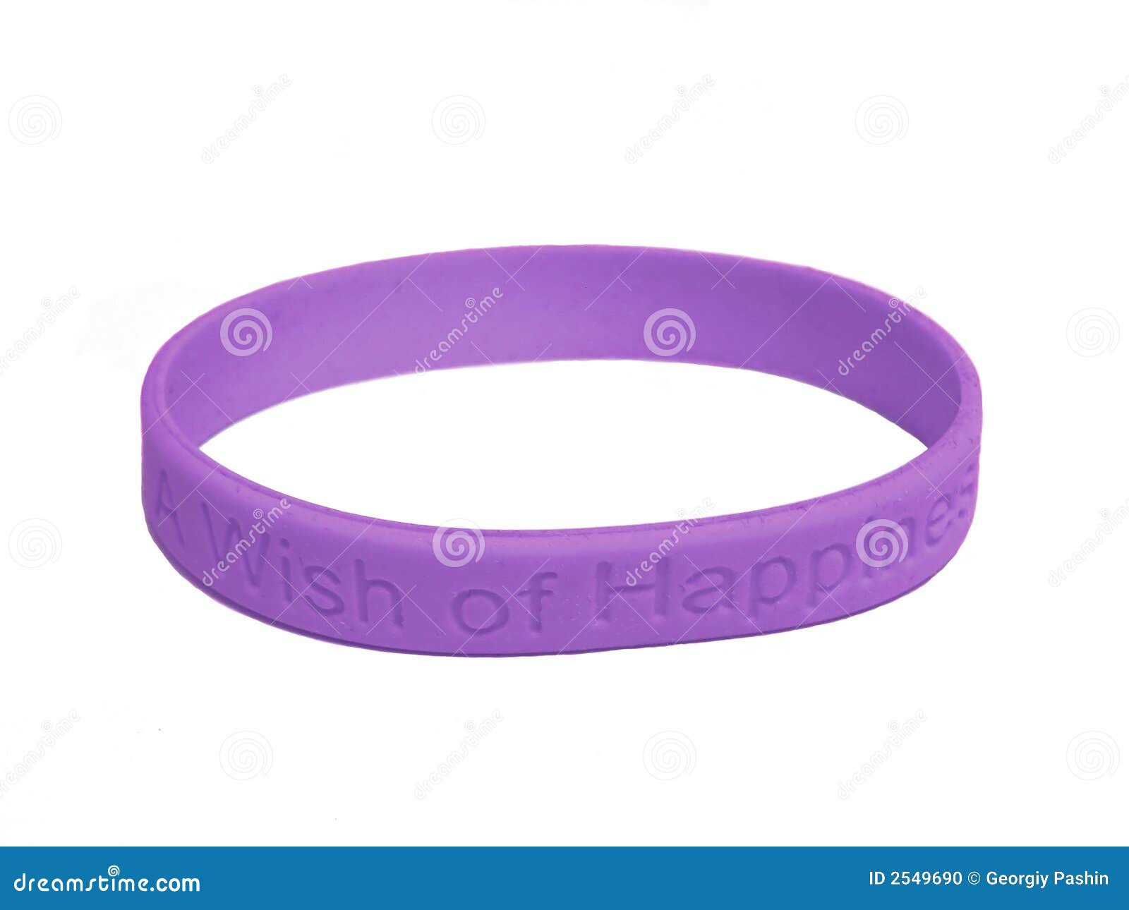 violet silicone wristband