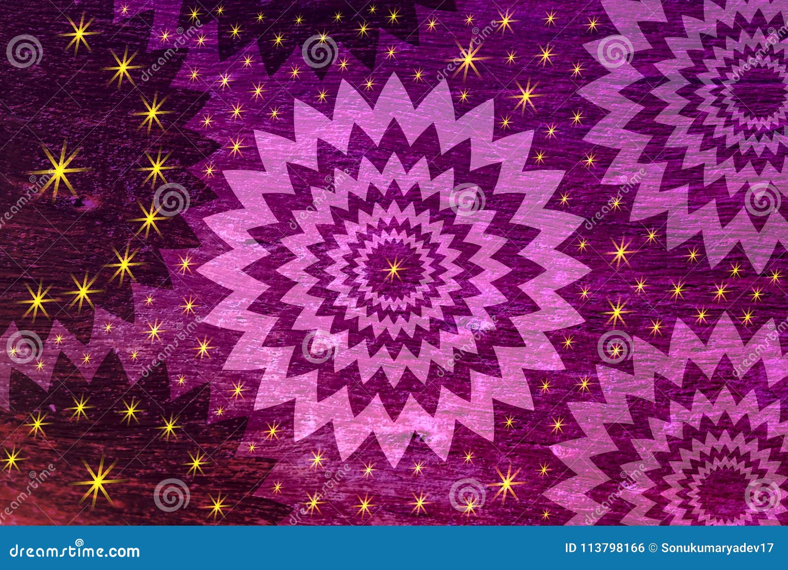 Violet Texture And Star Abstract Background Temped Stock Vector