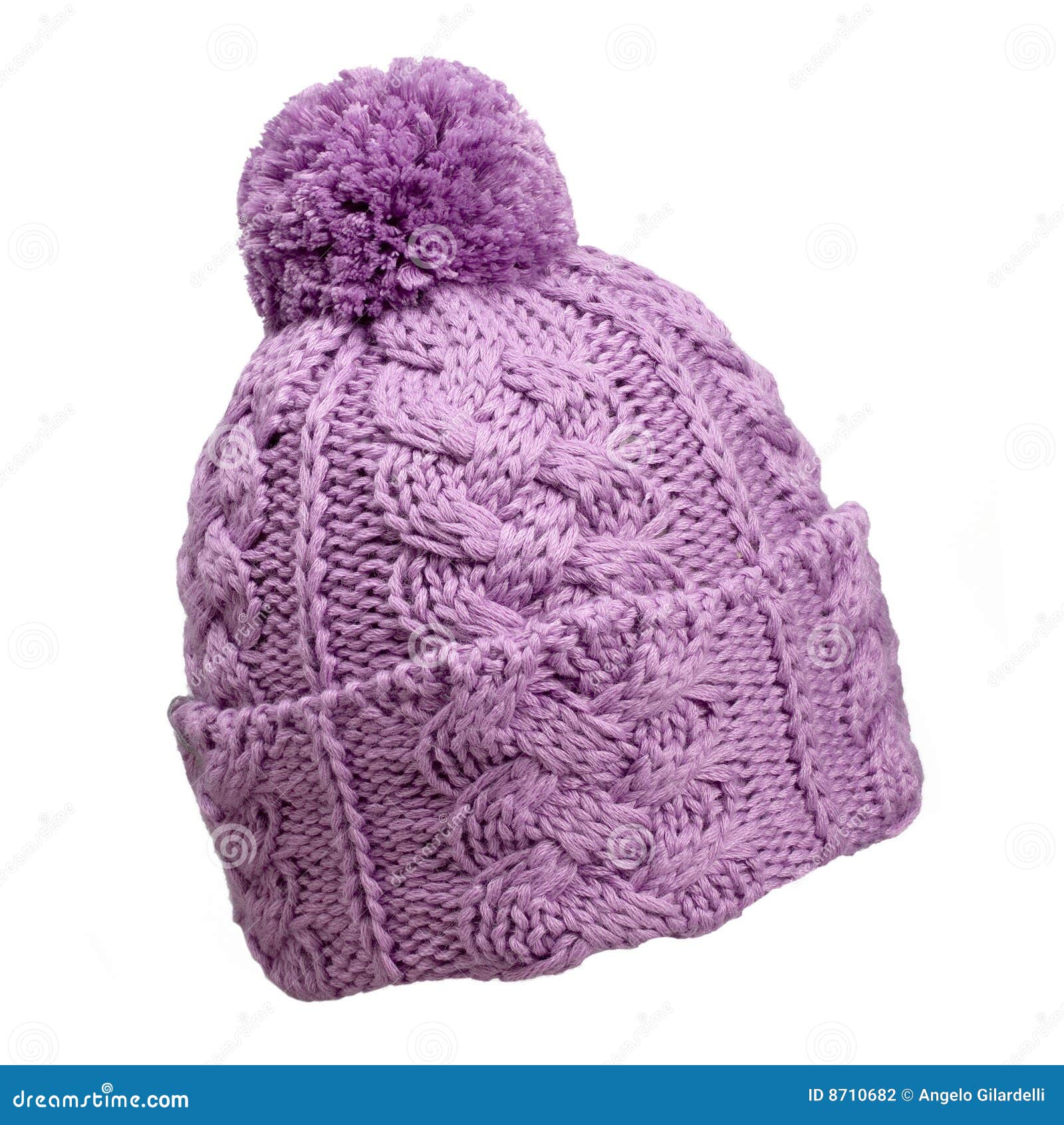 Violet woolen hat stock photo. Image of clothing, cold - 8710682