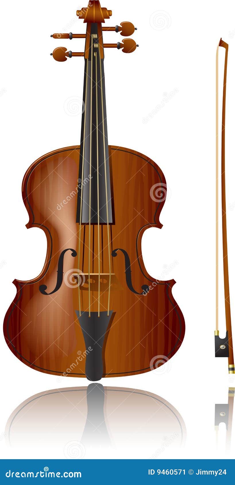 Violin F Hole Cartoon Vector 107163881