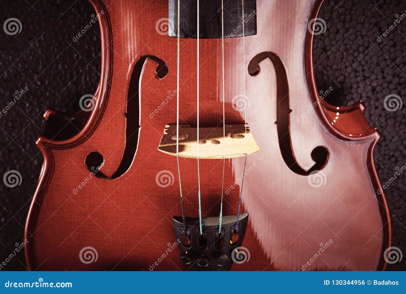 Violin on black background stock photo. Image of shot 130344956