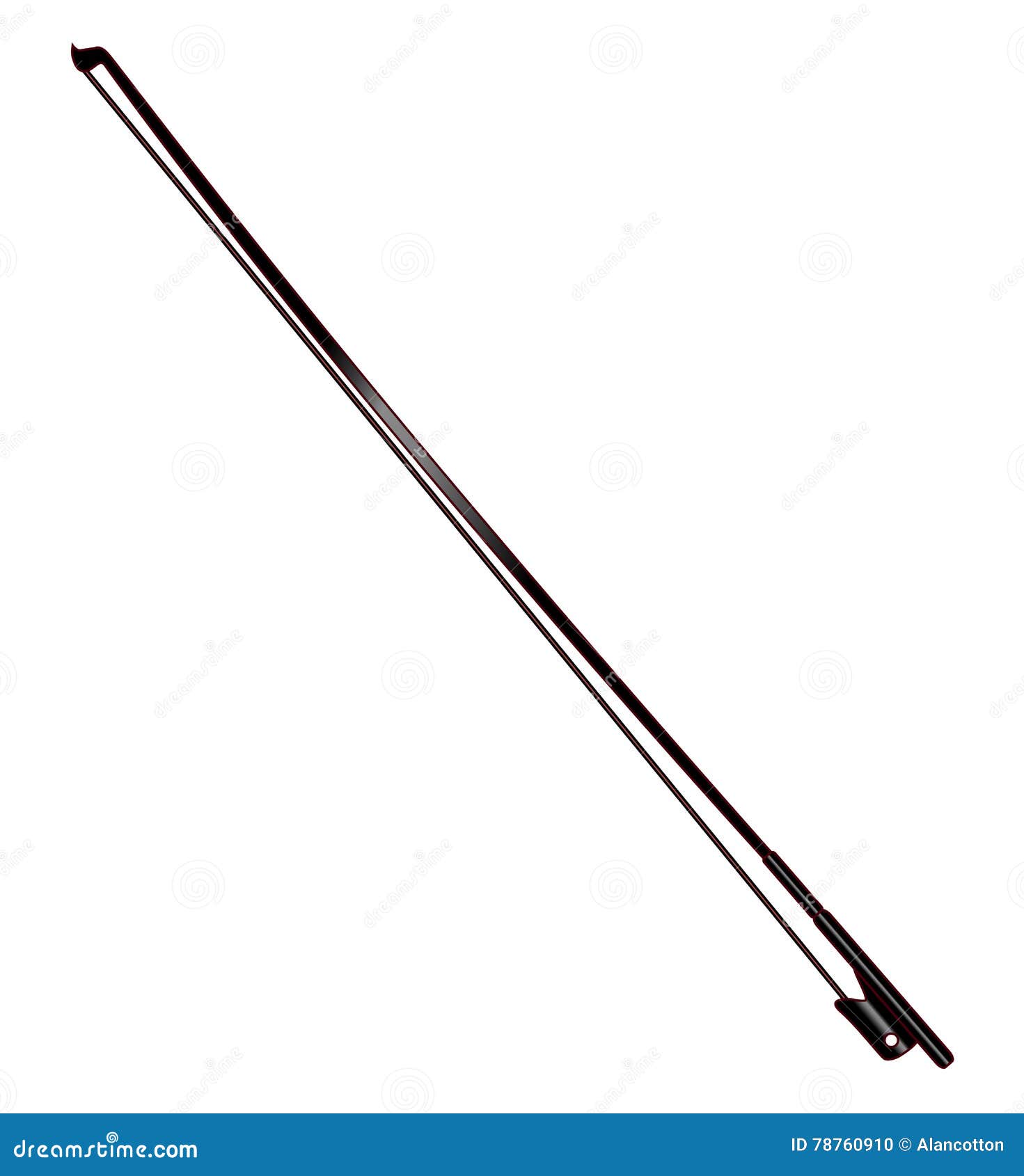 Violin Bow stock vector. Illustration of antique, harmony 78760910