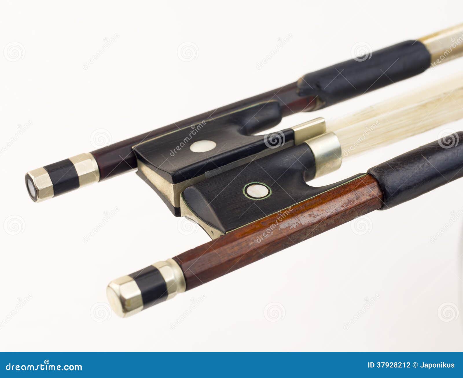 Violin bows stock photo. Image of sound, entertainment 37928212