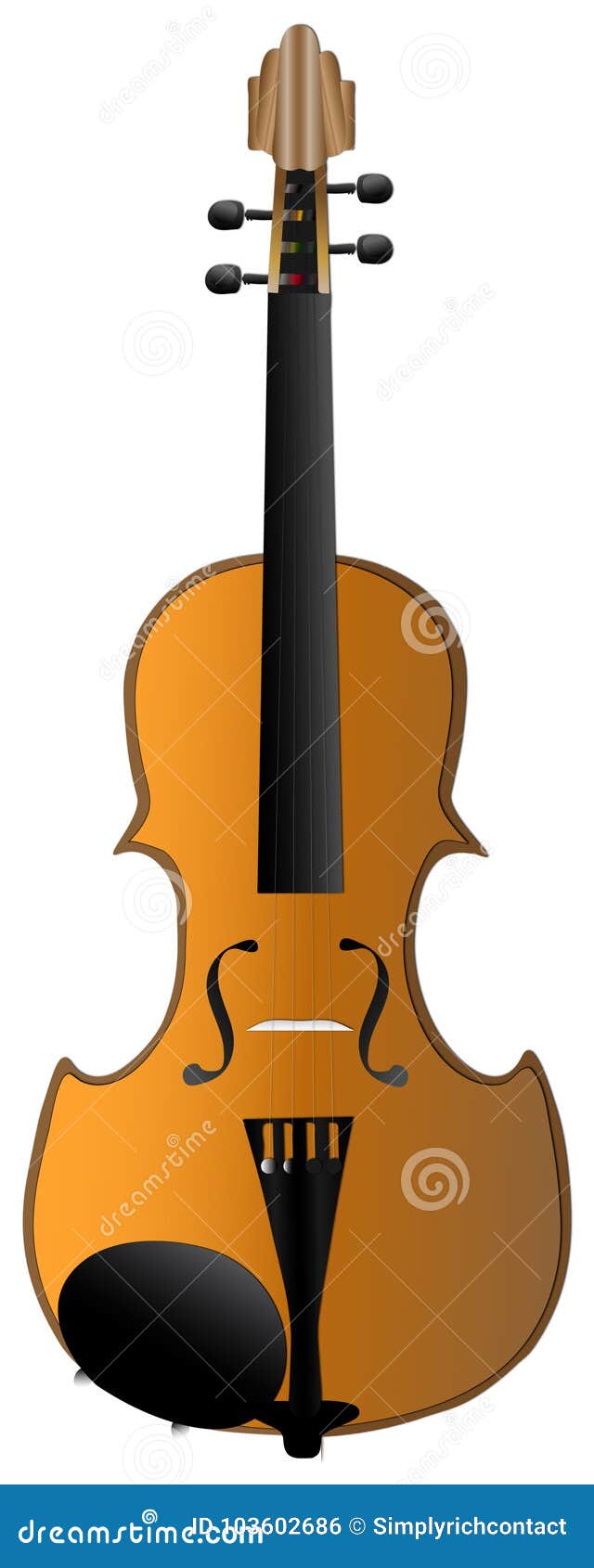 Violin instrument stock vector. Illustration of instrument 103602686