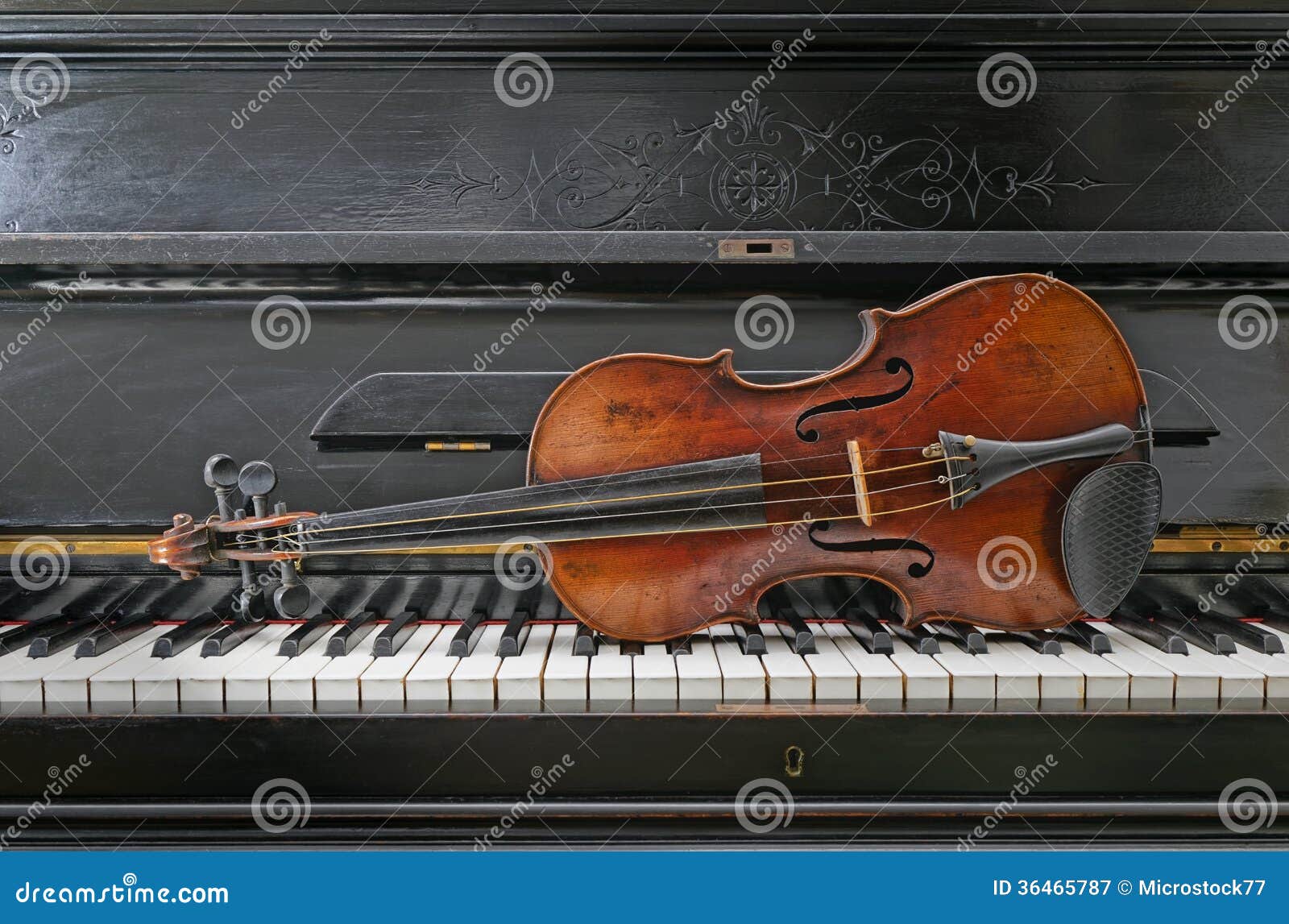 Violin and piano stock image. Image of music, creativity 36465787