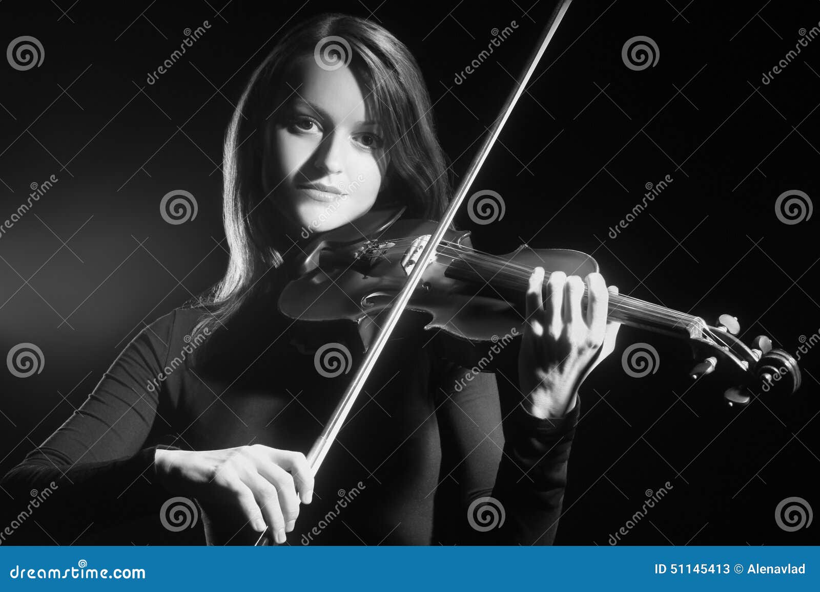 Violin Player Classical Musician Violinist Stock Image Image of artistic, darkness 51145413