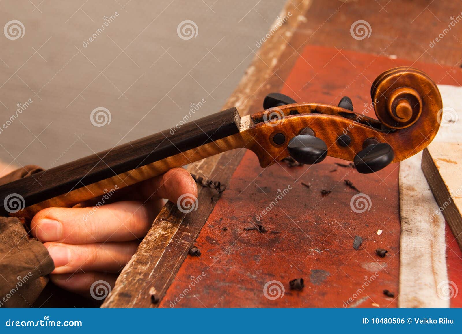 Violin repairs stock photo. Image of working, fingerboard 10480506