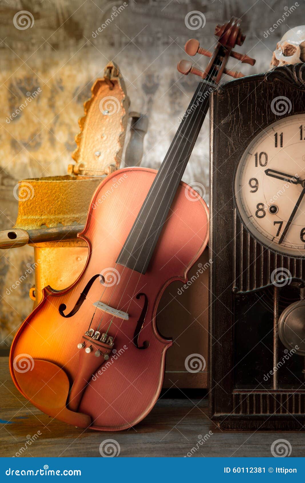Violin still life stock image. Image of concert, music 60112381