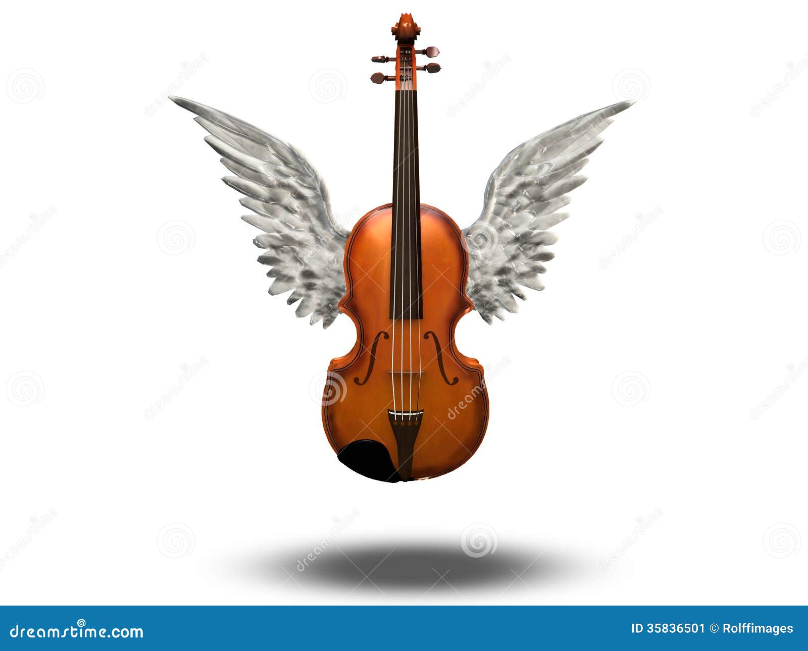 Violin with wings stock illustration. Illustration of culture 35836501