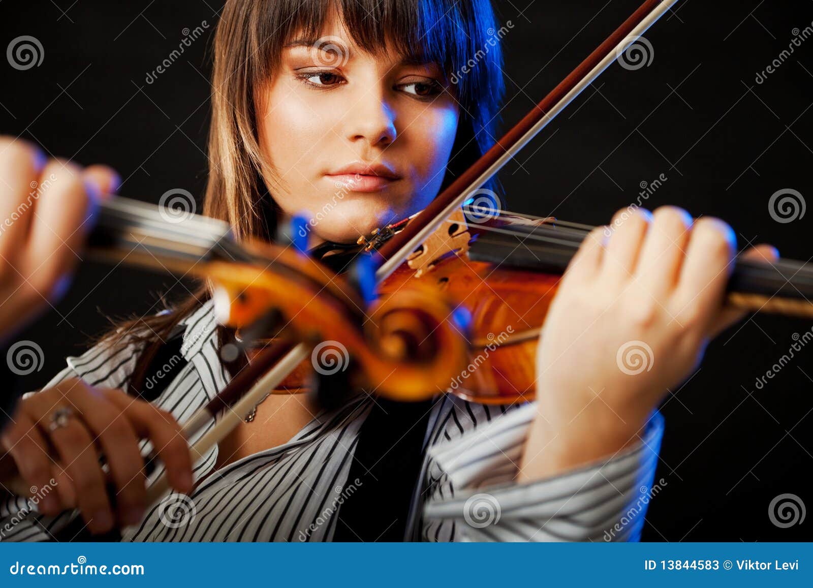 Violinist concert stock image. Image of violinist, portrait 13844583