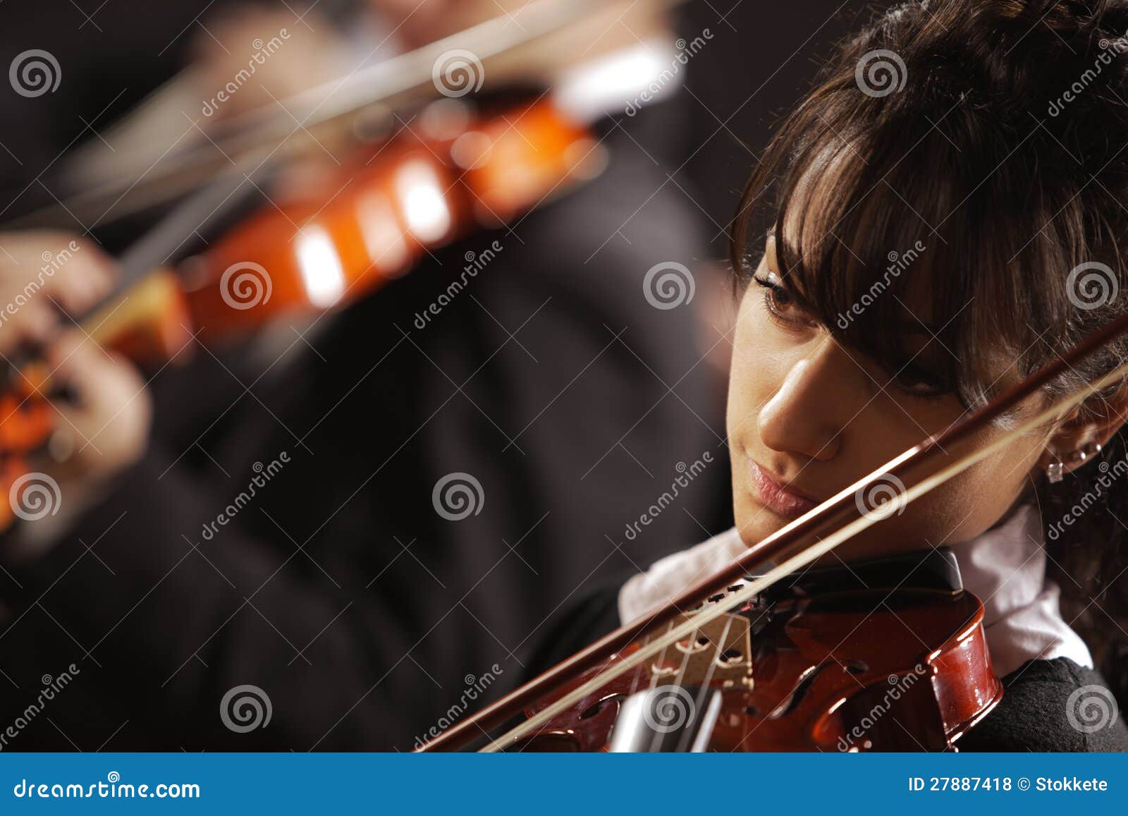 Violinist woman stock photo. Image of female, classical 27887418