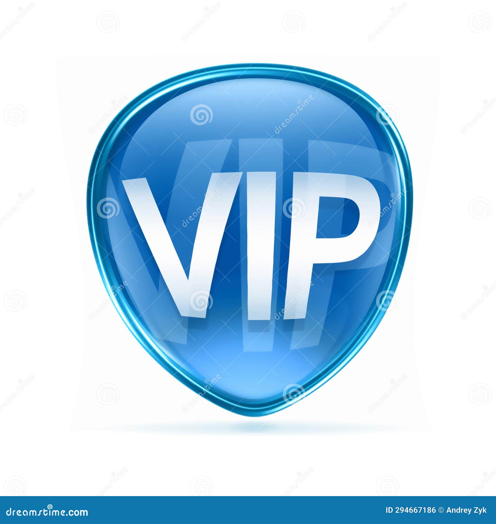 VIP icon blue. stock illustration. Illustration of powerful 294667186