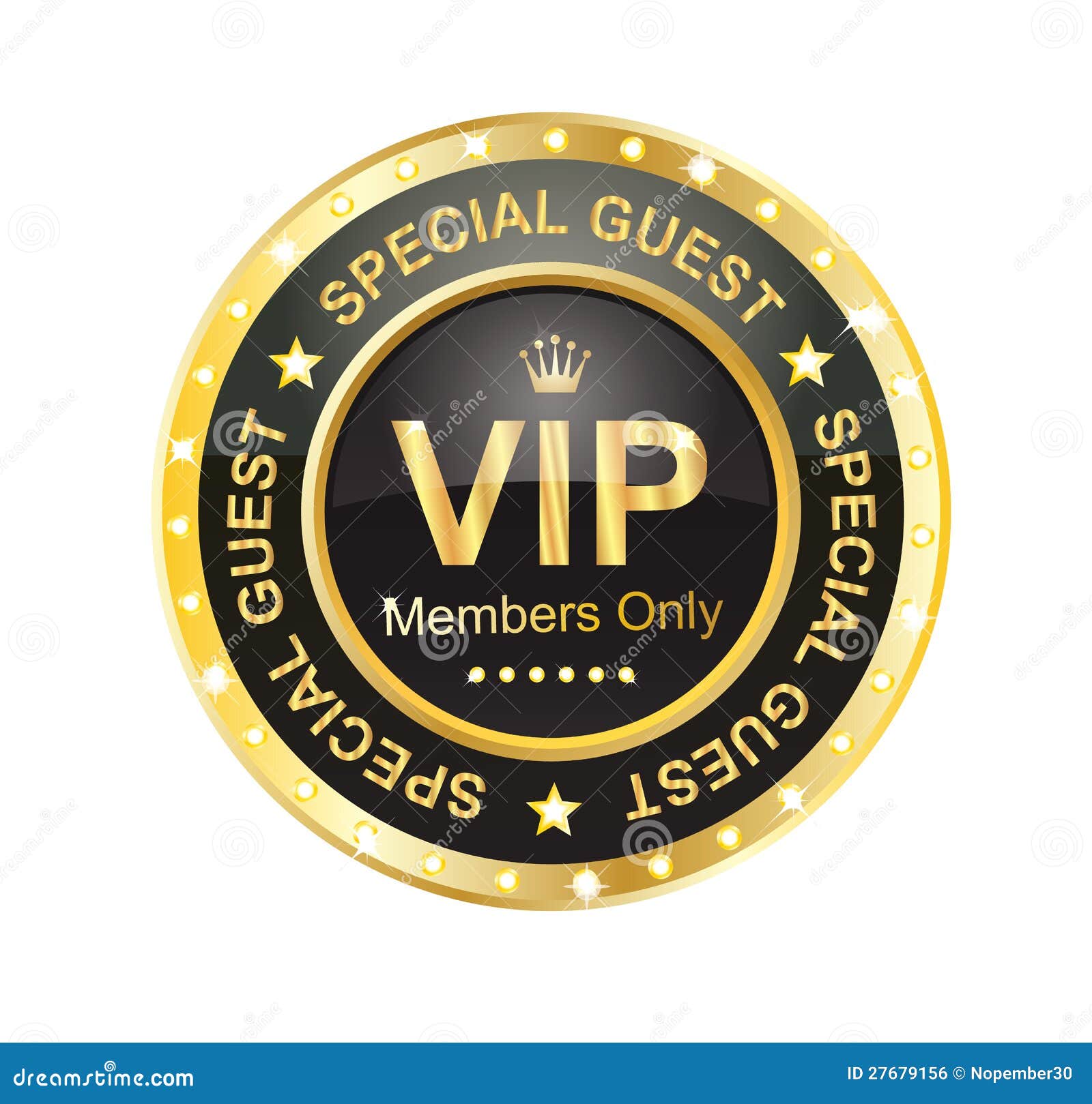 VIP Label Royalty Free Stock Image - Image: 27679156