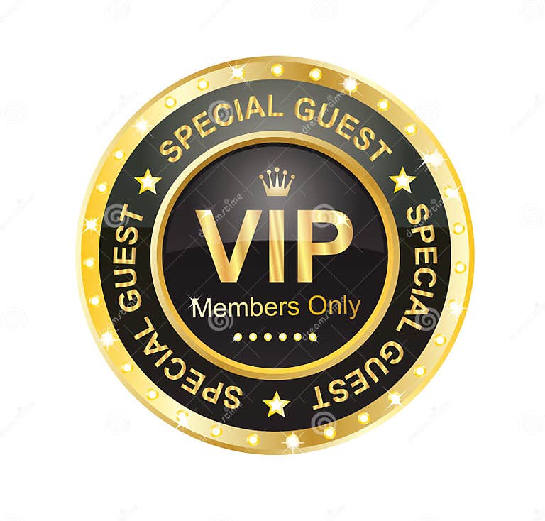 VIP Label stock vector. Illustration of brilliance, golden - 27679156