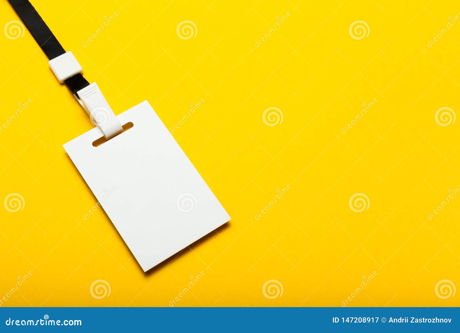 VIP Name Tag, Event Visitor Card On Lanyard. Business ...