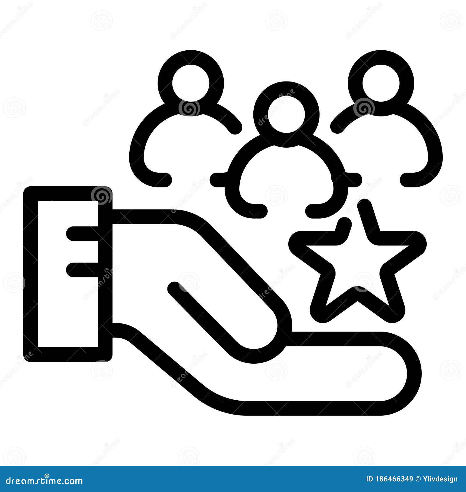 Vip Shop Clients Icon Outline Style Stock Vector Illustration Of Card Outline 186466349