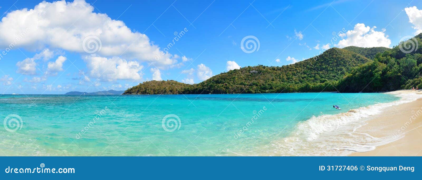 Virgin Islands Beach stock photo. Image of holiday, sand - 31727406