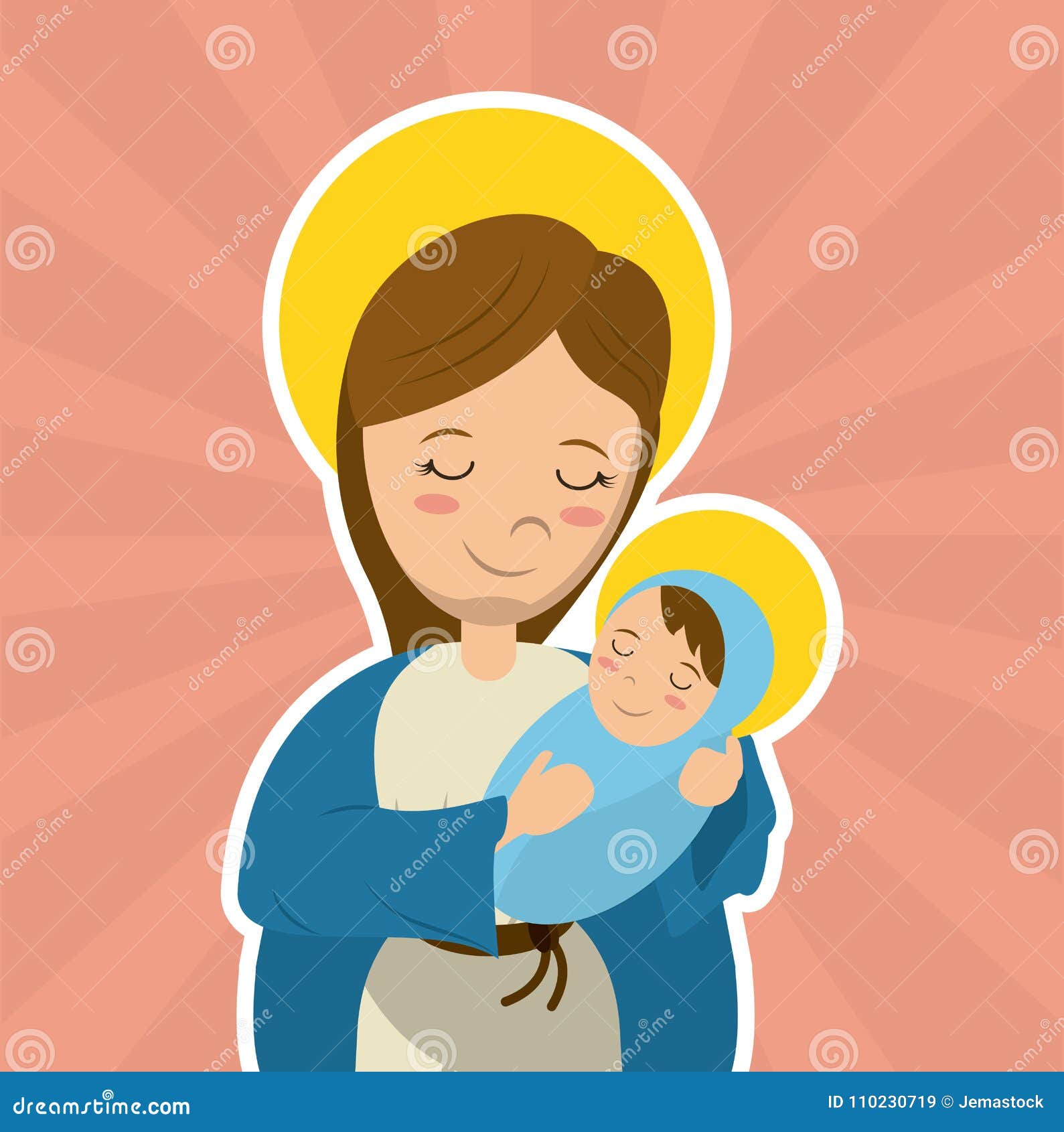virgin mary holding baby jesus catholicism saint  image
