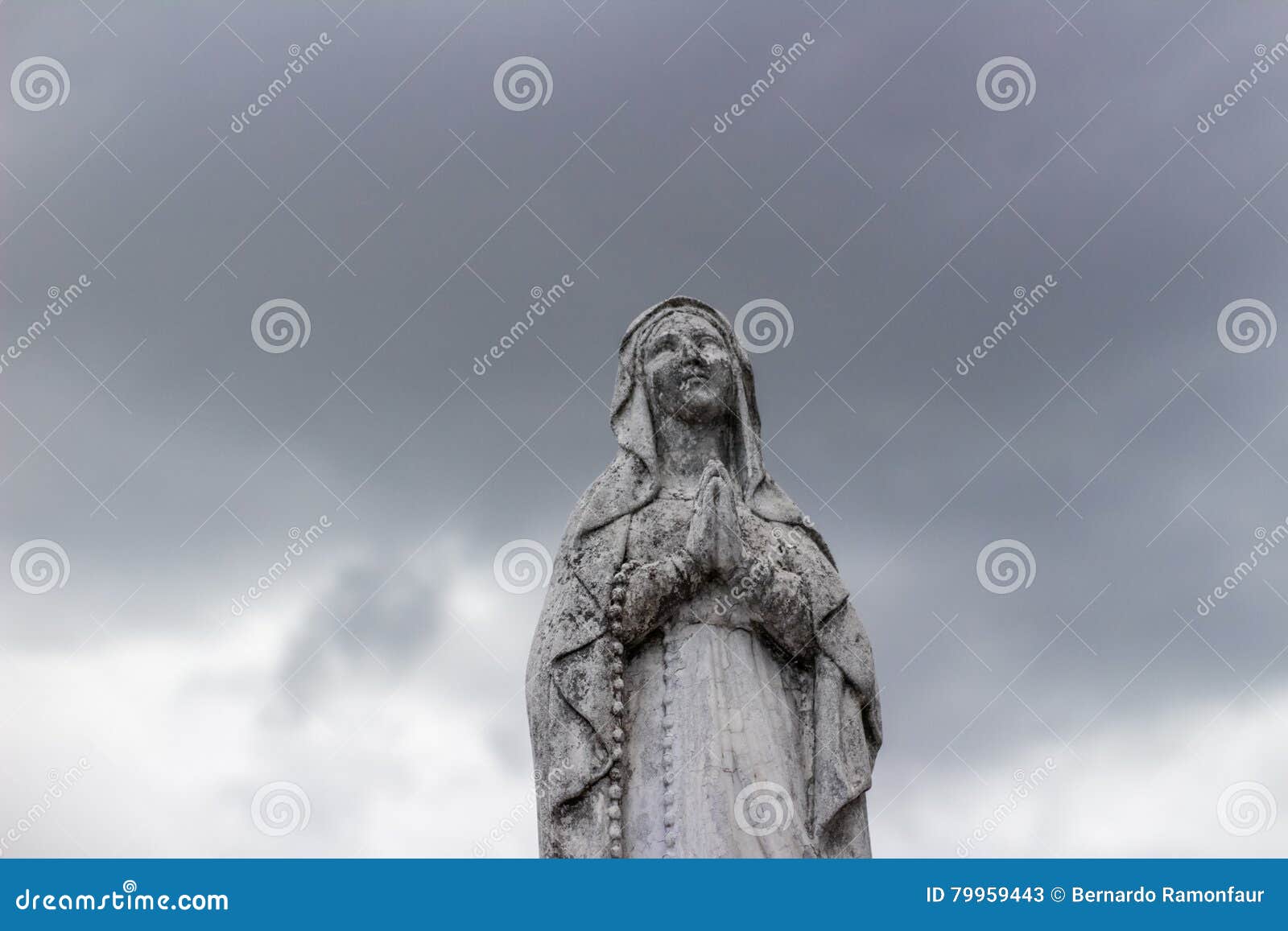 Virgin Mary stone statue stock image. Image of photograph 79959443
