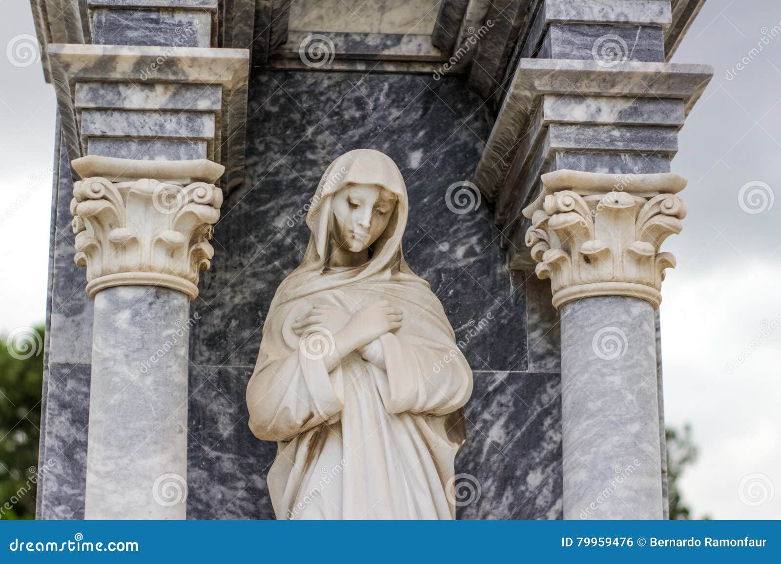 Virgin Mary stone statue stock photo. Image of mother 79959476