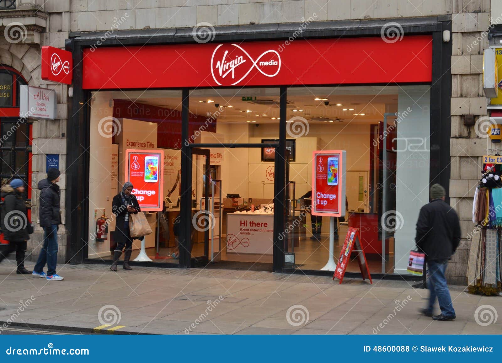 Virgin media store editorial stock photo. Image of shopping - 48600088