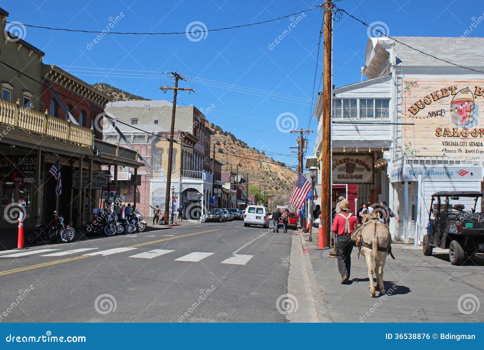 Virginia City, Nevada foto editorial. Imagen de minero 36538876