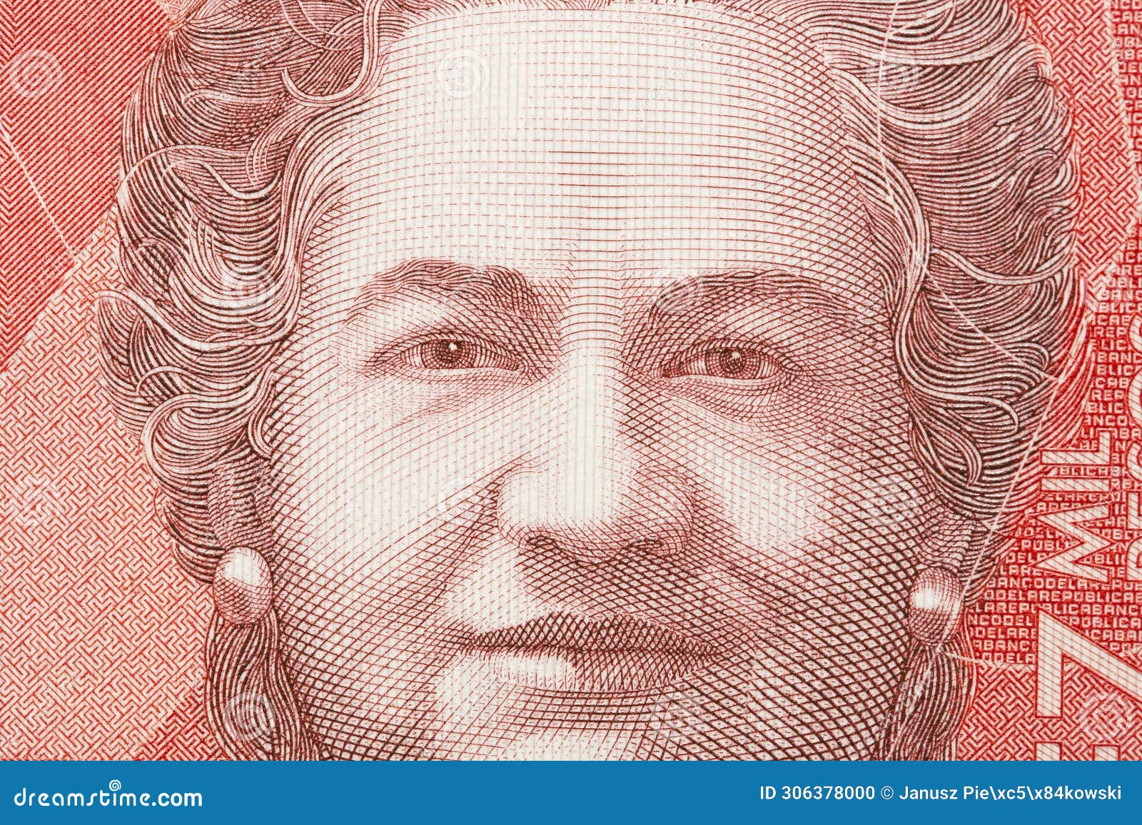 virginia gutierrez de pineda a closeup portrait from colombian money