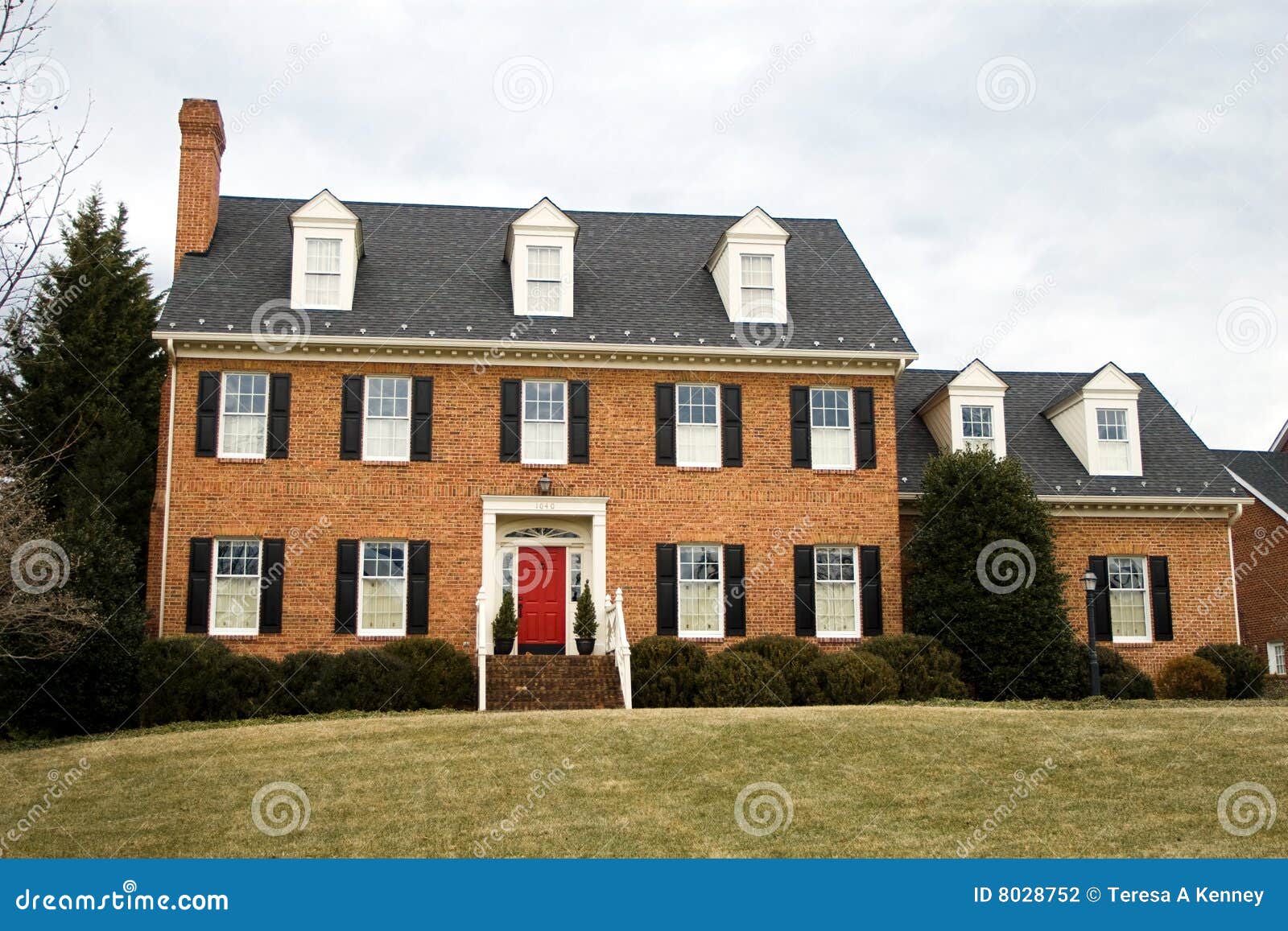 Virginia Home Frederick County Stock Photo Image of lovely, brick
