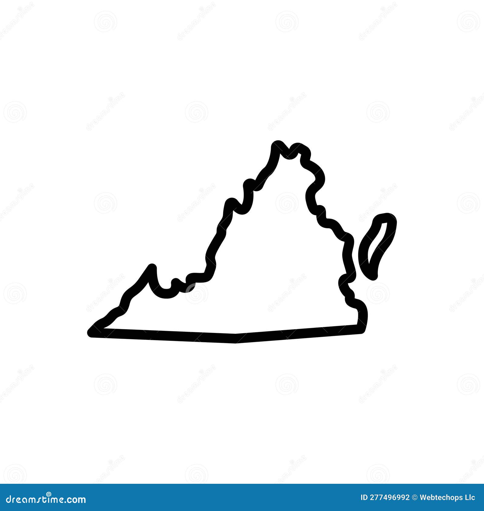 Black And Tan Virginia Foxhound Dog Digital Art Illustration Isolated