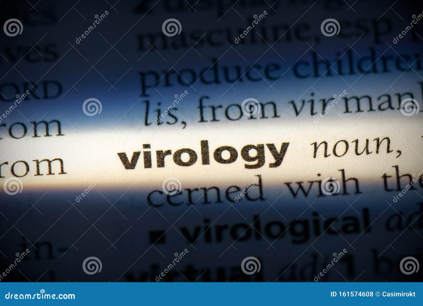 Virology stock photo. Image of printed, writing, macro 161574608