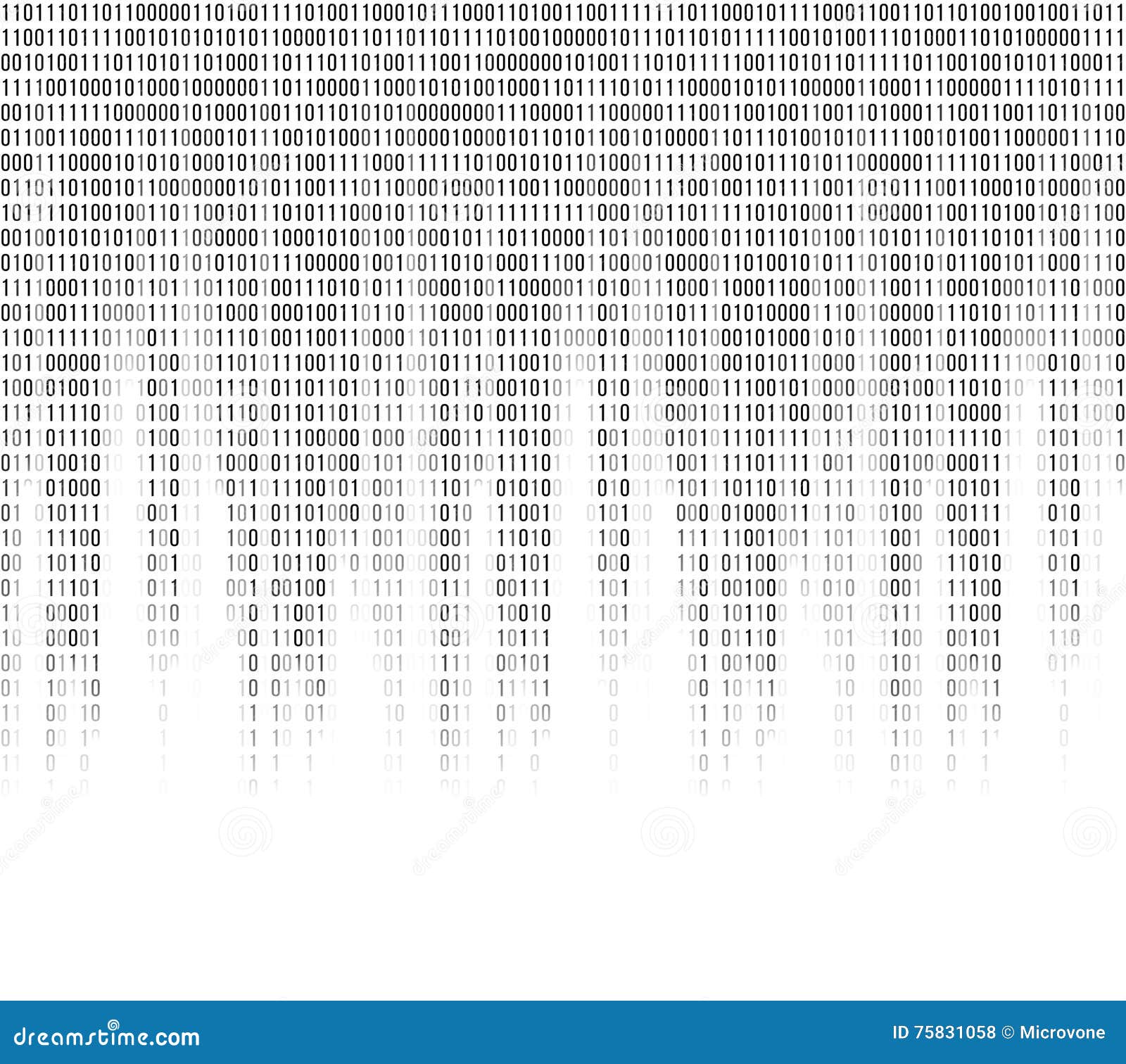 virtual computer binary code abstract background