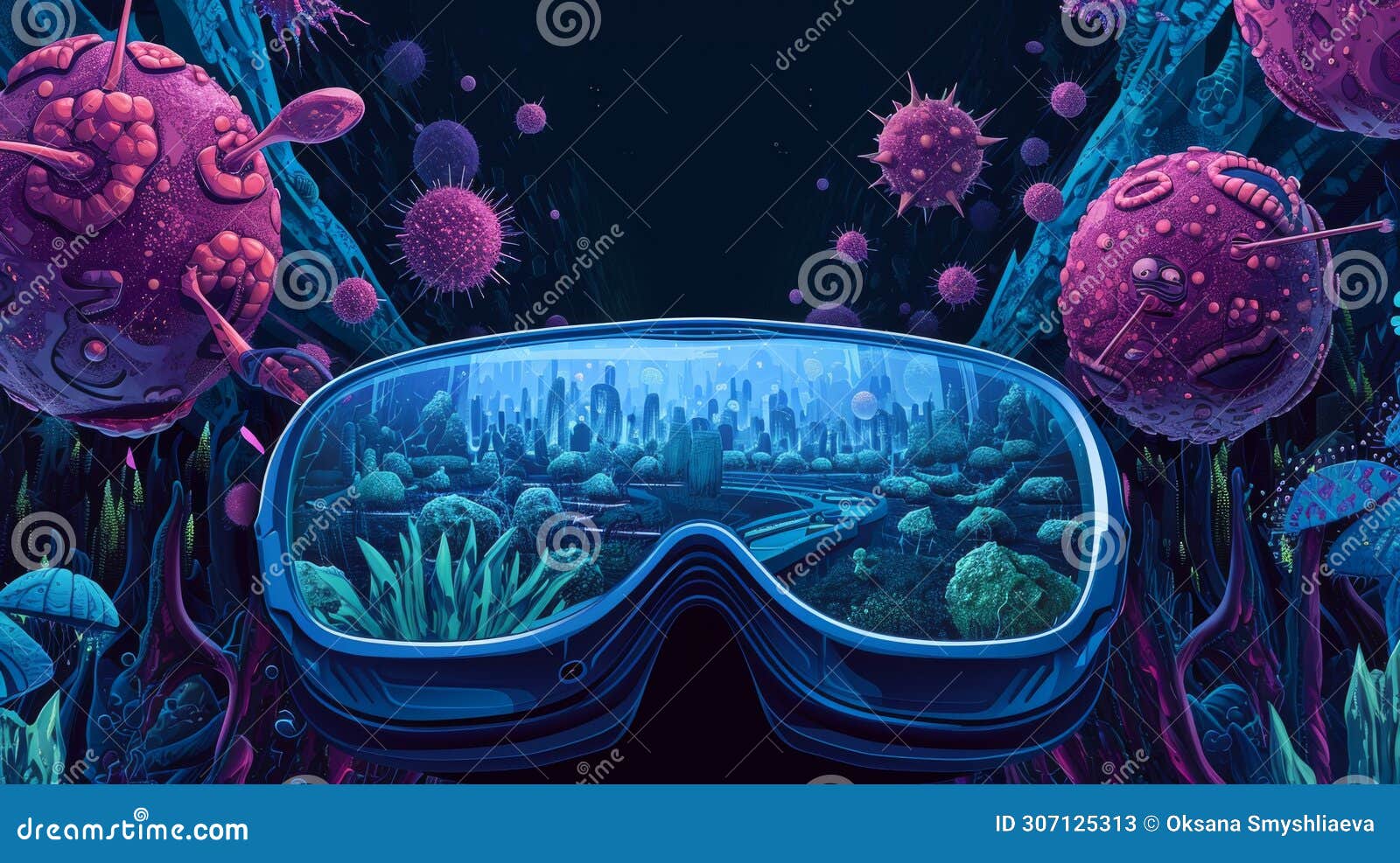 Virtual Dive into Microbial Ecosystem. a Virtual Reality View of a(07)