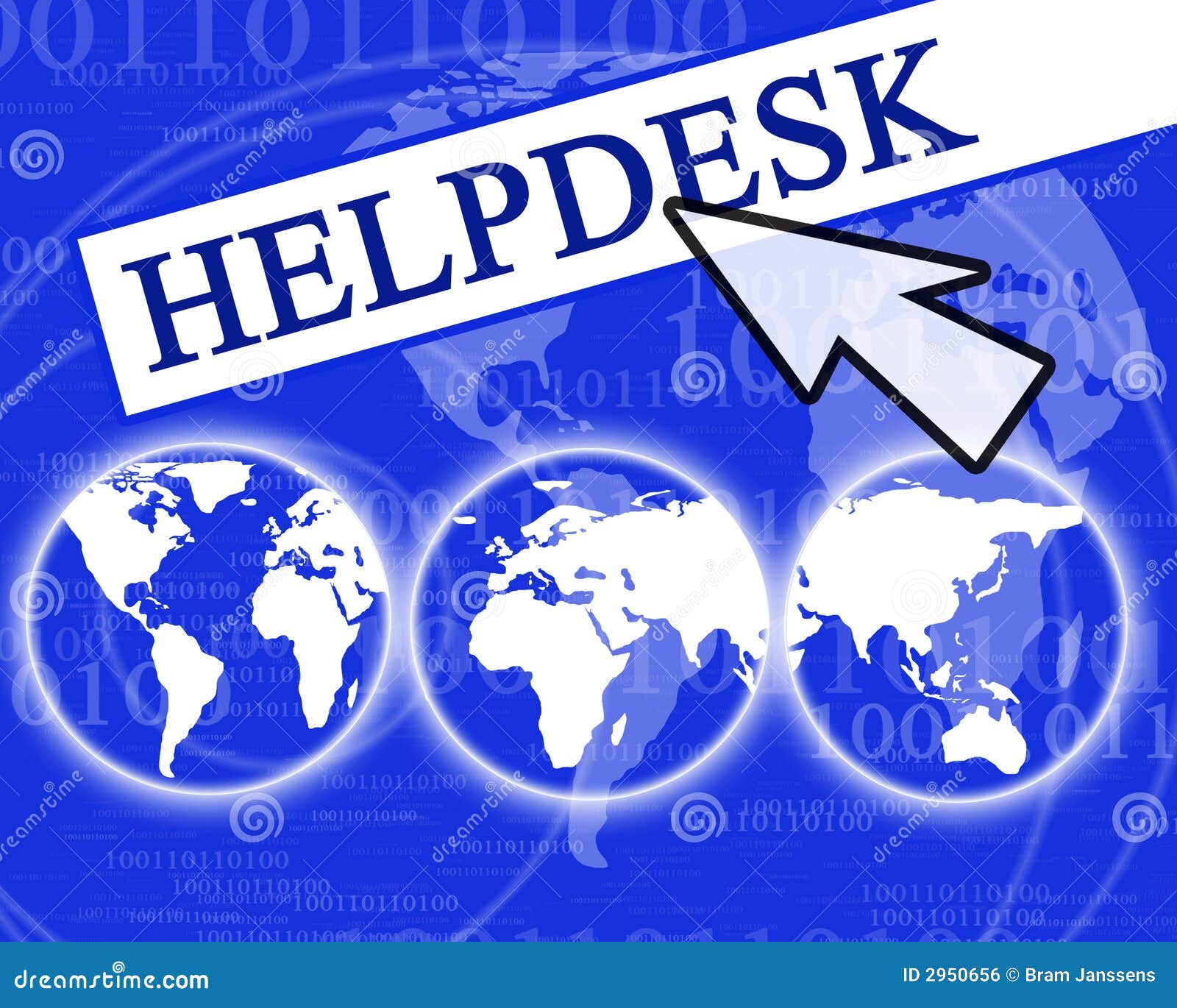 Virtual helpdesk stock illustration. Illustration of europe 2950656