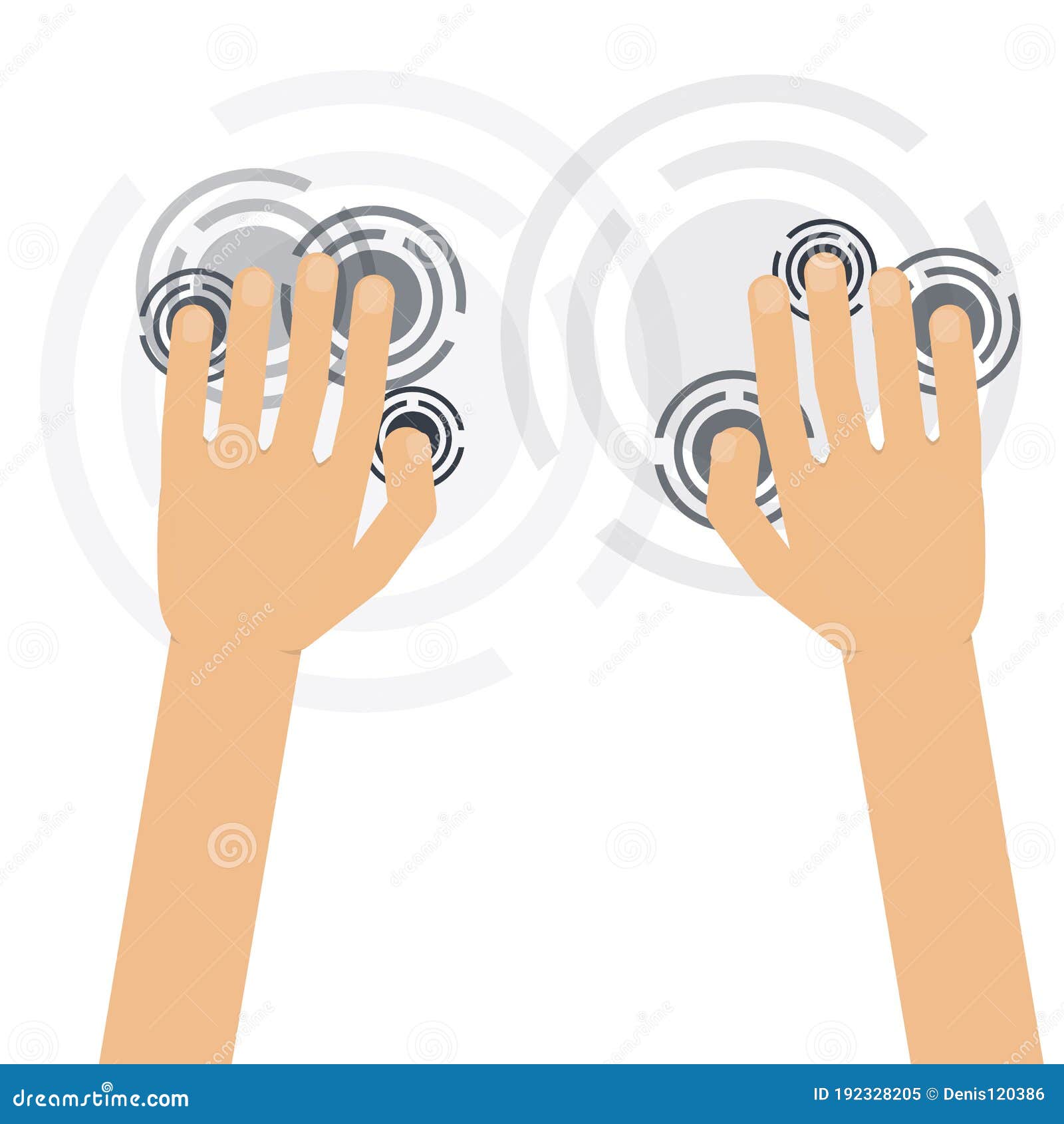 Virtual Keyboard. Click on Buttons, Vector Illustration Stock Vector Illustration of launch