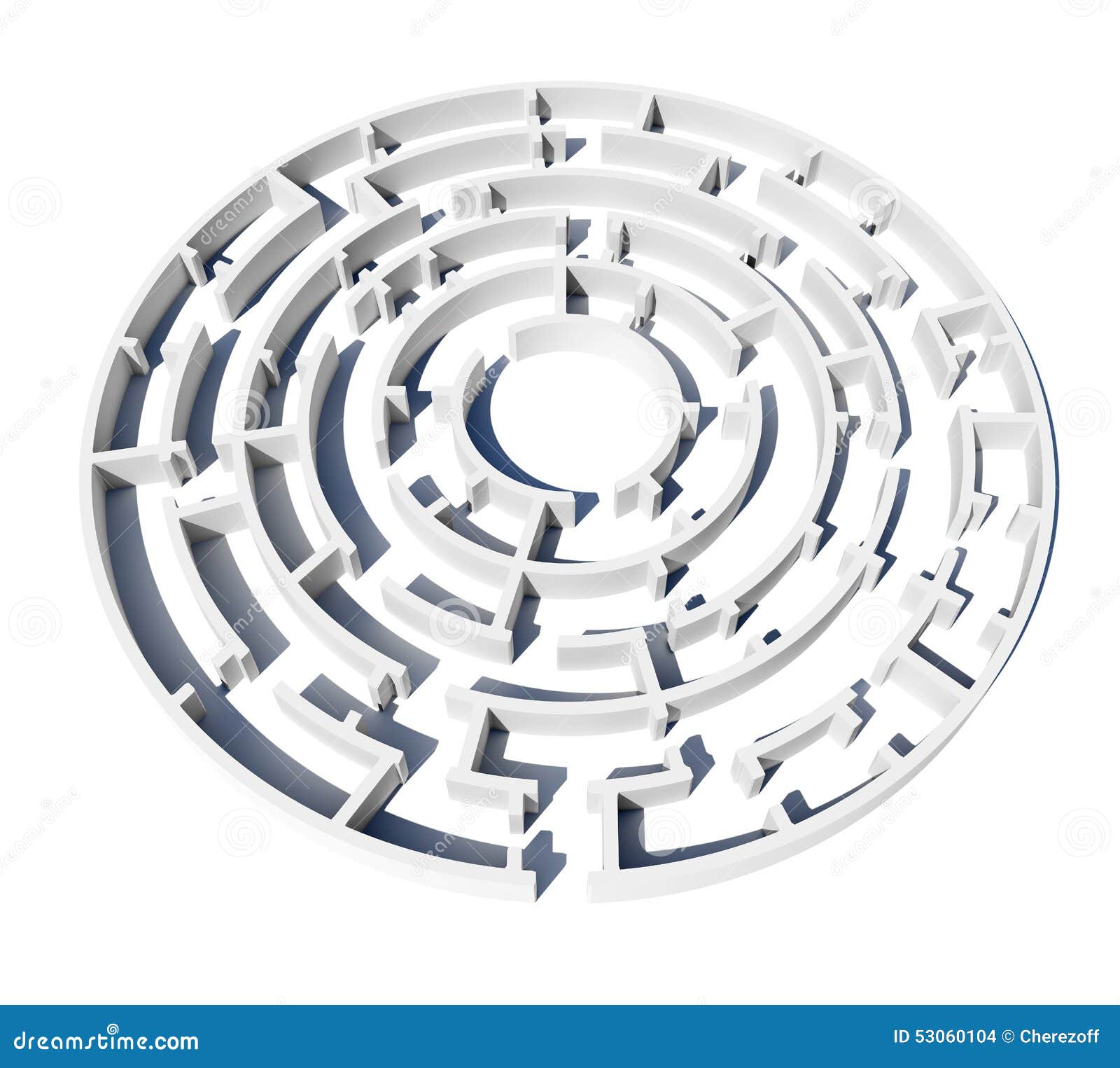 Virtual Model Of Maze With Enter Stock Illustration Illustration of solution, ring 53060104