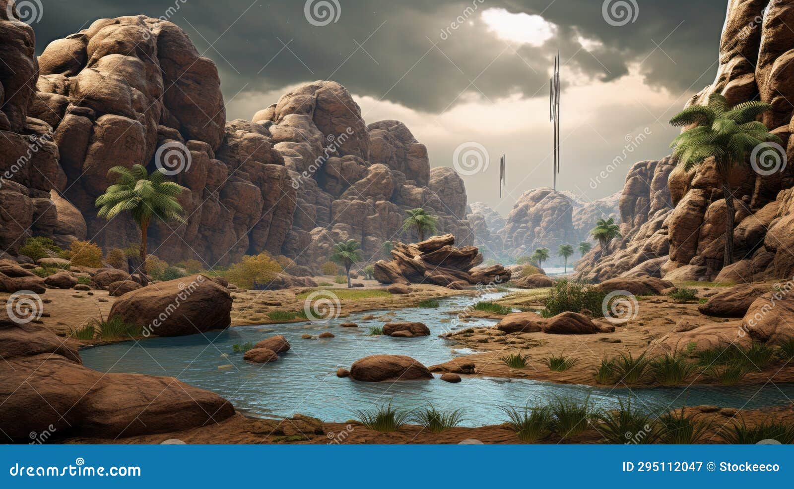 virtual oasis: a sci-fi metropolis meets nature in a desert