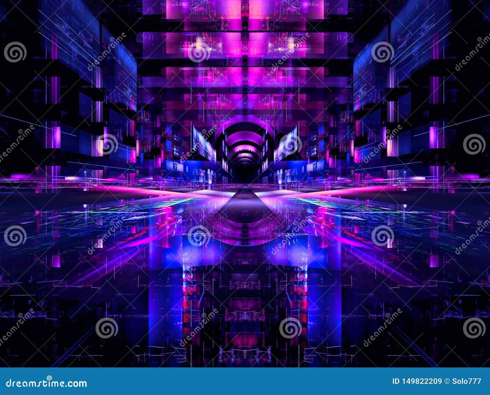 Virtual Reality Background - Abstract Digitally Generated Image Stock  Illustration - Illustration of cyberspace, pattern: 149822209