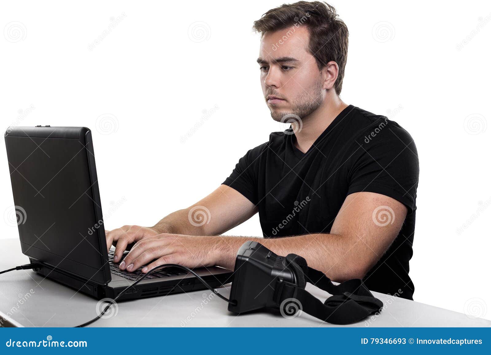 Virtual Reality Developer stock image. Image of programming 79346693